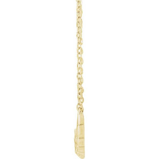 14K Yellow Angel Wings 18" Necklace