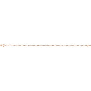 14K Rose 1 3/4 CTW Lab-Grown Diamond 7" Line Bracelet