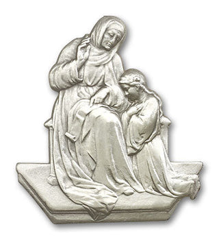 Silver Finish St Ann Visor Clip