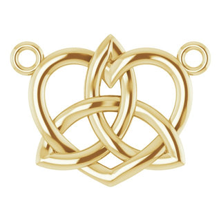 10K Yellow Celtic-Inspired Necklace Center 