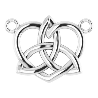 Sterling Silver Celtic-Inspired Necklace Center 