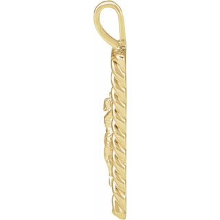 14K Yellow Crucifix Pendant