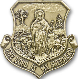 Gold Finish Lord Is My Shepherd Visor Clip