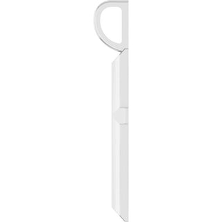 Platinum Knife-Edge Cross Pendant