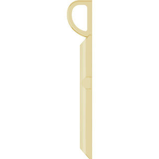 14K Yellow Knife-Edge Cross Pendant