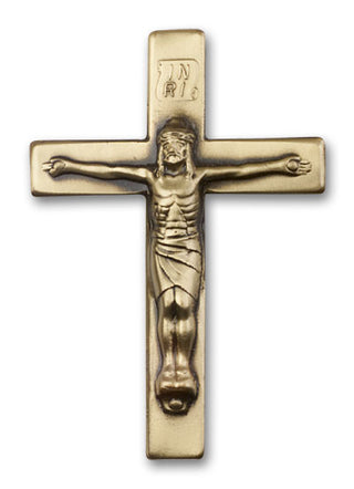 Gold Finish Crucifix Visor Clip