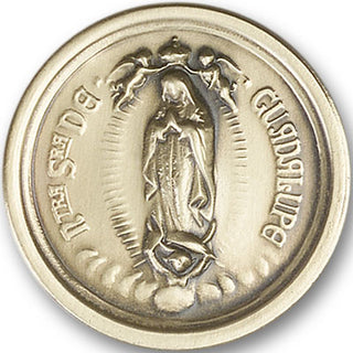 Gold Finish Our Lady of Guadalupe Visor Clip