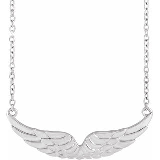 Sterling Silver Angel Wings 18" Necklace
