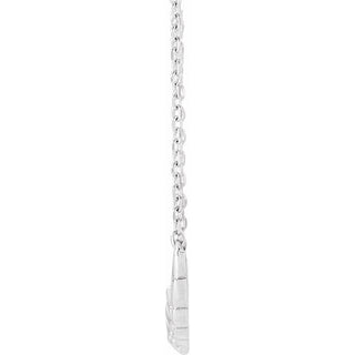 Platinum Angel Wings 18" Necklace