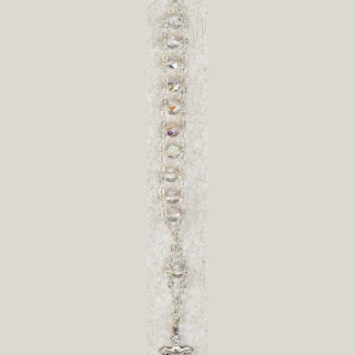 Crystal Ladder Rosary Bracelet - Crystal
