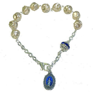 Imitation Pearl Bracelet with Lobster Claw Clasp 4-pack