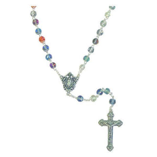 Imitation Pearl and Crystal Stretch Bracelet with Red Rose Resin Bead 4-pack