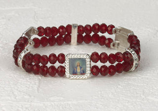 Immaculate Heart Crystal double Strand Bracelet