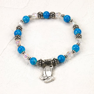4-pack - Prayer - Italian Stretch Bracelet with Prayer Card