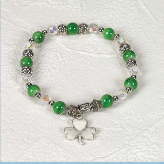 4-pack - Irish- Italian Stretch Bracelet with Prayer Card