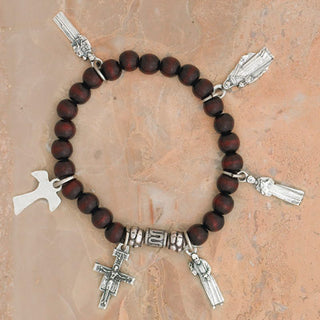 4-Pack - Franciscan Saints Stretch Bracelet