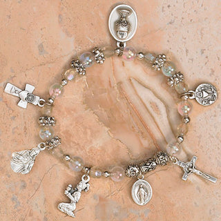 4-Pack - Chalice Italian Stretch Bracelet-Diamond Stretch Bracelet contains 5 assorted Pendants