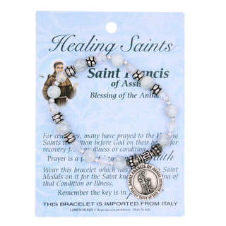 4-pack - Healing Saint Italian Charm Bracelet - St. Francis of Assisi