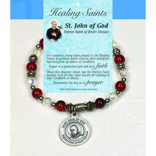 4-pack - Healing Saint Italian Charm Bracelet - St John of God