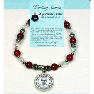 4-pack - Healing Saint Italian Charm Bracelet - St Jose Escriva