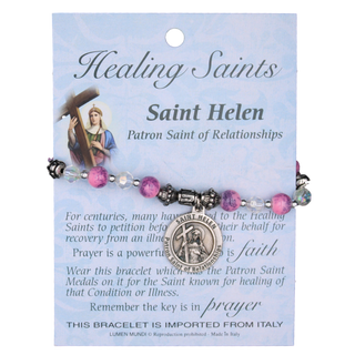 4-Pack - Healing Saint Italian Charm Bracelet - Saint Helen