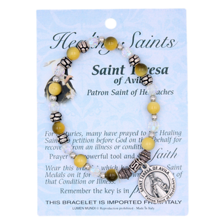 4-pack - Healing Saint Italian Charm Bracelet - Teresa of Avila
