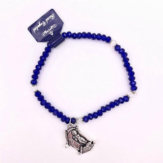 4-pack - Blue Bracelet with Plastic Box