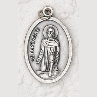 25-Pack - St Peregrine Oxidized Pendant