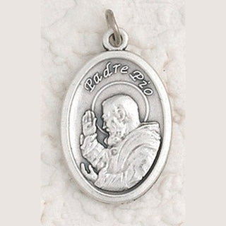 25-Pack - Padre Pio Oxidized Pendant