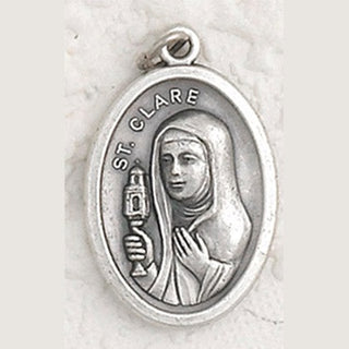 St Clare Oxidized Pendant