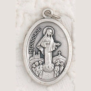 25-Pack - Lady of Medjugorje Oxidized Pendant