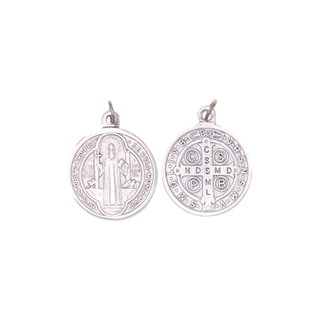 6-Pack - 2-1/2-inch St. Benedict Pendant Silver