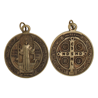 25-Pack - 1-inch St. Benedict [Medium] - Oxidized Pendant