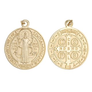 25-Pack - 1-1/2-inch St. Benedict Medium - Oxidized Pendant