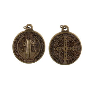 25-Pack - 1-1/2-inch St. Benedict Medium - Oxidized Pendant
