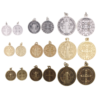 6-Pack - 2-1/2-inch St. Benedict Pendant Silver