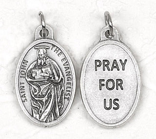 Oxidized Pendant-St John the Evangelist
