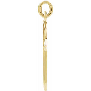 14K Yellow Cross Pendant