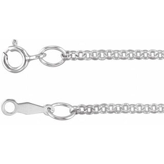7 Inch Rolo Bracelet With Spring Ring Sterling Silver