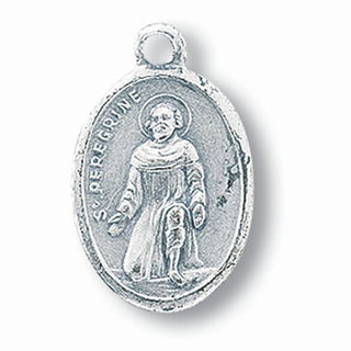 St. Peregrine Oxidized Medal Spanish 25-Pack