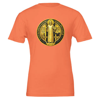 St. Benedict Gold Medal Portrait T-Shirt - view 3