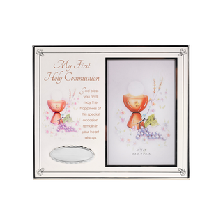 8 Inch Silver-Tone First Communion Frame