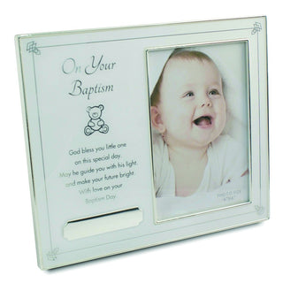 On Your Baptism Silver-tone Picture Frame