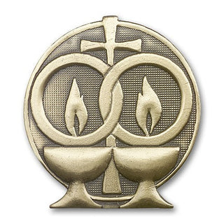 Gold Finish Wedding Visor Clip