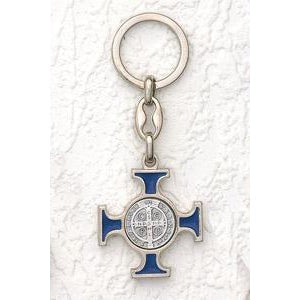 6-Pack - 1-1/2-inch St. Benedict King Ring Blue Enamel
