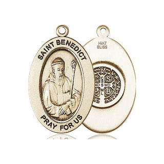 14kt Gold Saint Benedict Medal
