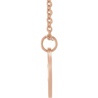 14K Rose (Ichthus) Fish 16-18" Necklace