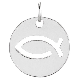 Platinum (Ichthus) Fish Pendant