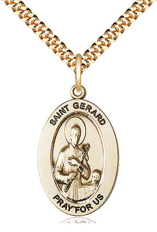 14kt Gold-Filled Saint gerard majella medal necklace 11042GF