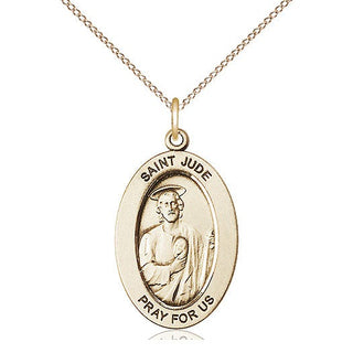 14kt Gold-Filled Saint jude thaddeus medal necklace 11060GF